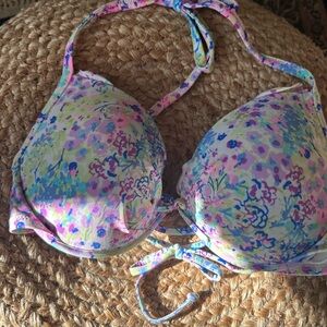 Victoria's Secret Floral Bikini Top - Multicolor